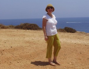 Patricia VanAmberg on Cyprus.